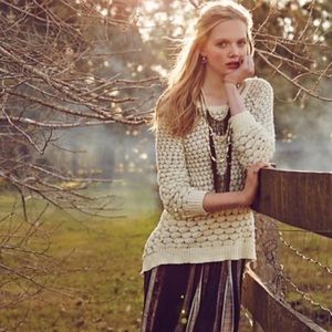 Anthropologie Moth Dot Dot Honeycomb Sweater XS